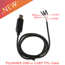 PL2303 PL2303HX USB to UART TTL Cable Module 4p 4 pin RS232 Converter 5V RS232 Serial Port Adapter length 1M 2024 - buy cheap