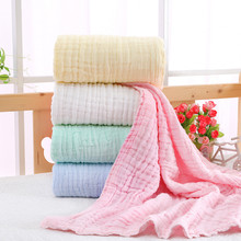 COSPOT 6 de Musselina Nascidos Cobertor Infantil 100% Algodão Natural Camadas de Gaze Toalha de Banho Do Bebê Swaddle Cobertores Segurar Wraps 48F 2024 - compre barato
