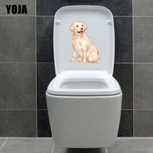 YOJA 18.4*23.4CM Labrador Dog Cartoon BedRoom Home Decor Toilet Decal Wall Sticker Modren Art T3-0552 2024 - buy cheap