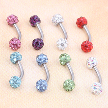 16g gauge 30pcs 6/8/10mm Eyebrow Piercing Rings Bar Tragus Curved Barbell Lot Tragus Earring Helix Bar Body Jewelry 2024 - buy cheap