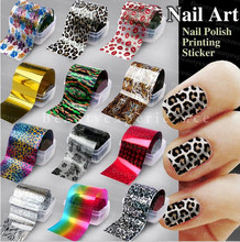 Fashion Leopard Lace Flower pattern Decoration Nail Art Decals Art Transfer Foil Nail Sticker Tip Decoration Easy 2024 - buy cheap