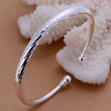 Free Shipping Fashion 925 Silver Fashion Bangle Bracelet for Women Jewelry Factory Price SMTB158 2024 - buy cheap
