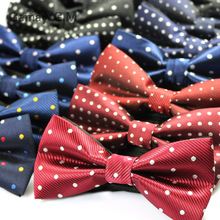 Men's Bowtie Neckwear Classic Dots Bowties For Wedding Party Fashion Casual Man Business Bow ties Cravat 2024 - buy cheap