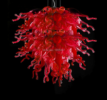 Бесплатная доставка, элегантная Подвесная лампа, роскошная люстра красного цвета 2024 - купить недорого