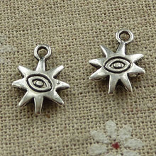 Abalorios del Sol de plata tibetana de 270 piezas 15x12mm #3711 2024 - compra barato