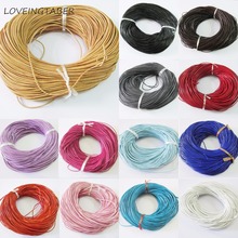 Atacado 1.5mm (comprimento: cerca de 90 metros cada saco) cabos de couro genuíno para fazer joias robustas 2024 - compre barato