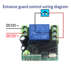 12v 1ch interruptor de controle remoto sem fio 1 receptor com 1 transmissor interruptor liga/desliga 315/433mhz sku: 5356 - foto 2026