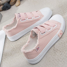 Canvas shoes woman 2020 summer fashion comfortable flats shoes female solid breathable women shoes sneakers zapatos de mujer 2024 - buy cheap