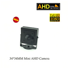 34*34 мм, недорогая и высококачественная мини-AHD-камера 1080P, 2,0 мегапикселя, AHD-камера видеонаблюдения, комнатная AHD-микро-камера для помещений 2024 - купить недорого