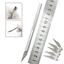 1set/ Metal Handle Scalpel  Blade Knife Wood Paper Cutter Craft Pen Knives Engraving DIY Hand Tools 2024 - buy cheap