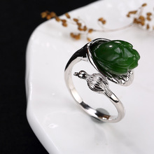Кольцо из серебра 925 пробы с оленем и мозаикой в античном стиле Tian Bi LAN, открытое серебряное кольцо с цветком орхидеи, волшебной женщиной, оптовая продажа 2024 - купить недорого