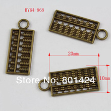 free shipping 50pcs 64-868 antique bronze pendant abacus charms  diy decoration  fashion metal beads  jewelry charm 2024 - buy cheap