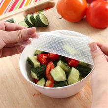 1pc Multifunctional Food Fresh Keeping Saran Wrap Kitchen Tools Reusable Silicone Food Wraps Seal Cover Stretch 14.5x14.5cm 2024 - buy cheap