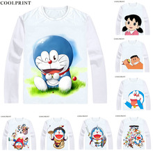 Doraemon T-Shirts Long Sleeve Shirts Anime Manga Fujiko Fujio Stand by Me Doraemon Nobita Nobi Shizuka Minamoto Cosplay Shirt 2024 - buy cheap