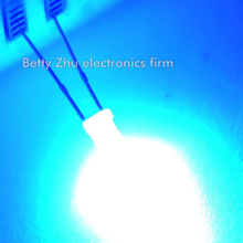 Diodo emisor de luz LED, 3MM, carcasa azul redonda, luz azul, 1000 unids/lote 2024 - compra barato
