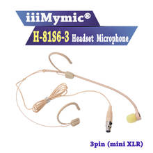 iiiMymic H-81S6-3 3pin mini XLR 3pin TA3F Connector Pro Concert Headset Microphone for AKG Samson Wireless Body-Pack Transmitter 2024 - buy cheap
