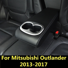 Для Mitsubishi Outlander 2013-2017 украшение автомобиля ABS Хром Задняя центральная консоль стаканчик для воды рамка коробка передач рамка украшение 2024 - купить недорого