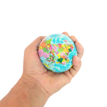 1Pc Soft Foam Rubber Ball Toy World Map Foam Earth Globe Hand Wrist Exercise Stress Relief For Kids & Adult 2024 - buy cheap