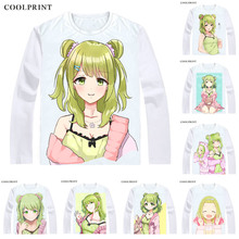 Camiseta Morinaka Kazaki Virtual Youtuber Vtuber Inteligencia Artificial AI personalizada, camiseta informal Vintage de manga larga 2024 - compra barato