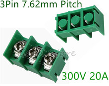10Pcs KF7.62 3Pin 7.62mm Pitch 300V 20A PCB Pluggable Terminal Block Connectors 2024 - buy cheap