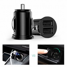 Mini USB Car Charger Dual Ports Adapter For iPhone x 7 XR XS 8 Huawei p20 lite Samsung Galaxy S8 S9 Chargeur USB Lader Autolader 2024 - buy cheap