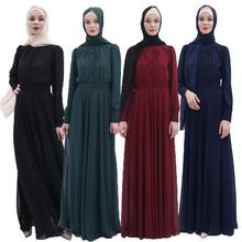 Muslim Women Dress Abaya Chiffon Long Maxi Party Gown Ramadan Jilbab Dubai Kaftan Turkish Robe Arab Caftan Shirt Dresses Islamic 2024 - buy cheap