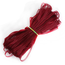 20-50Yard/lot 8 Size(3mm-38mm) Burgundy organza ribbon wholesale gift wrapping decoration Christmas ribbons 2024 - buy cheap
