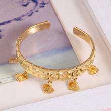 Christmas Gift Small Bangle For Baby Kids Gold Color Charm Bracelet Small Heart Jewelry Child Party Gifts 2024 - buy cheap