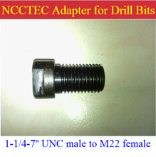 adapter connector 1-1/4-7'' UNC male to M22 female for diamond core drill bits which has 1-1/4-7'' female thread FREE shipping 2024 - buy cheap