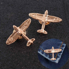 1pair Airplane Brooch Retro Pilot Brooches Pins Mini Airplane Pin On backpack Airplane Badges Lapel Pins Men Clothes Decor Badge 2024 - buy cheap