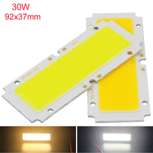 10 pçs 10w 15w 30w ultra brilhante cob led puro/quente branco tira luz lâmpada led cob diy 9-11v 12-14v 30-40v 2024 - compre barato