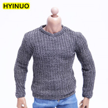 2 Colors 1/6 Scale Men Sweater Male V-neck Sweater Boy Peach Collar Sweater Clothes Clothing Set For 12" Action Figure Male Body 2024 - buy cheap