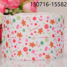 free shipping 50 yards 1 " 25 mm Christmas decorations pattern printed grosgrain tape ribbons for party better price 2024 - buy cheap