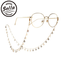 Sella Fashion Glasses Cord Strap Men Women Eyeglasses Holder Lanyard Metal Smile Decoration Sunglasses Necklace Chain 2024 - buy cheap