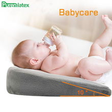 PurenLatex Baby Cushion Tilt Shape Memory Foam Baby Infant Anti Spit Pillow Kids Newborn Crib Cot Infant Suckle Pillow 2024 - buy cheap