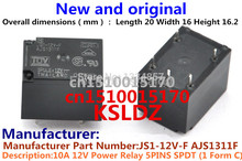 Free shipping lot (10 pieces/lot) 100%Original New JS1-12V-F AJS1311F JS1-12V AJS1311 5PINS 10A 12VDC DC12V 12V Power Relay 2024 - buy cheap
