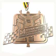 Medalhas esportivas baratas para maratona, medalhas personalizadas de alta qualidade com fitas 2024 - compre barato