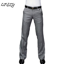 2020 New Men's Flared Trousers Formal Pants Bell Bottom Pant Dance White Suit Pants Mens trousers Formal Size 28-37 2024 - buy cheap