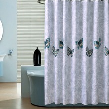 Butterfly Polyester Waterproof Shower Curtain Mildew Thickening Shower Curtain Home Bathroom Decoration 2024 - buy cheap