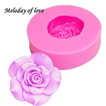 3D Beautiful roses chocolate cake decorating tools DIY fondant silicone mold Wedding cake decoration Flowers soap mold T0170 2024 - buy cheap