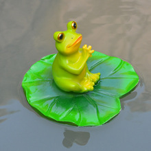 Cute Resin Floating Cartoon Funny Frogs Statue Outdoor Garden Pond Decorative Sculpture Home Garden Fish Tank Decor Ornament 2024 - buy cheap