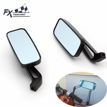 Negro retrovisor para motocicleta espejos Universal del manillar lado espejo retrovisor 8mm para Honda, Suzuki, Yamaha Kawasaki Dcuati Scooter 2024 - compra barato