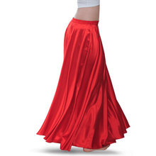 Hem 360 540 720 Spring Summer Silk Long Skirts Casual Retro Black Red Chiffon Pleated Silk Satin Female Maxi Long Skirts Women 2024 - buy cheap