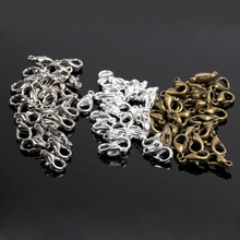 Zinc Alloy(silver/gold/nickel/bronze Plated) Jewelry Findings Lobster Clasps Hooks 10MM*5MM 300Pcs D0004 2024 - buy cheap