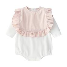 New Style Newborn Baby Clothes Baby Girl Carters or Bodysuits with Bib 2024 - buy cheap