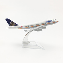 1/400 Scale Aircraft Boeing 747 United Airlines 16cm Alloy Plane B747 Model Toys Children Kids Gift for Collection 2024 - buy cheap