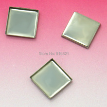9.8mm Stainless Steel Square Bezel Cabochon bases Settings Blanks Jewelry DIY Findings for Floating Charms Lockets Making 2024 - buy cheap