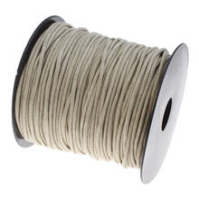 DIY 2mm Waxed Cord bracelet Fashion Waxed Cord Beige Cotton Cord String Beading Rope thread for DIY Jewelry findings Accessory 2024 - buy cheap