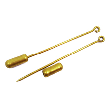 Gold Plated 50mm 60mm 70mm Sharp End Hijab Pins Brooch Pins with Tube Backs Wholesale Stick Pin Lapel Pin Clutch JZJZ009 2024 - buy cheap