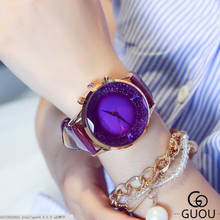 Женские Наручные Часы GUOU, роскошные часы с блестящим бриллиантом 2024 - купить недорого